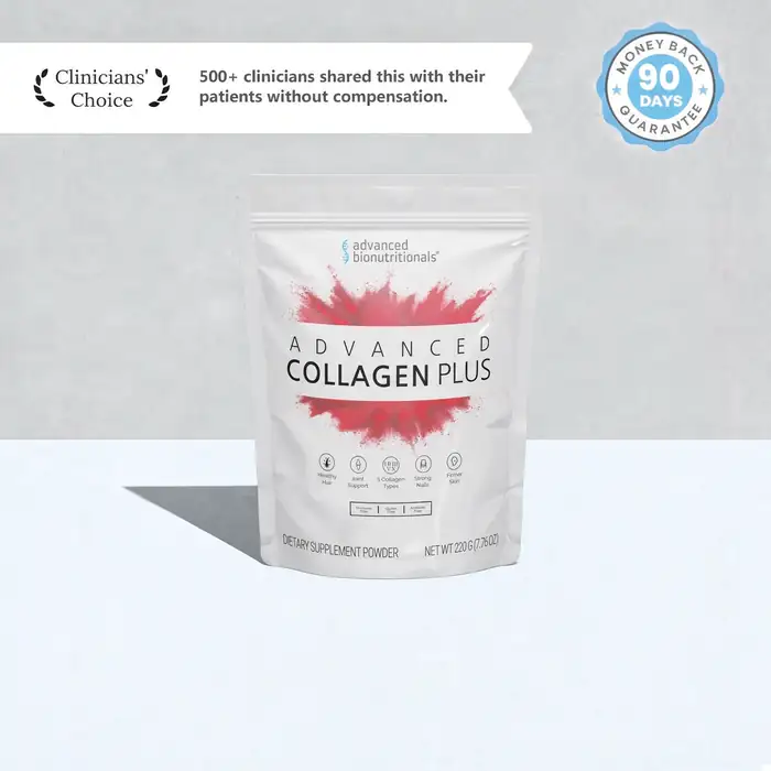 Advanced Collagen Plus – Clinicians’ Choice, 90-day money back guarantee
